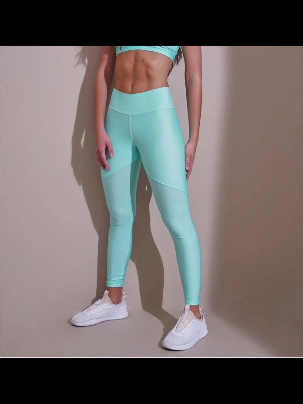 High-Waist Mint Green Performance Leggings